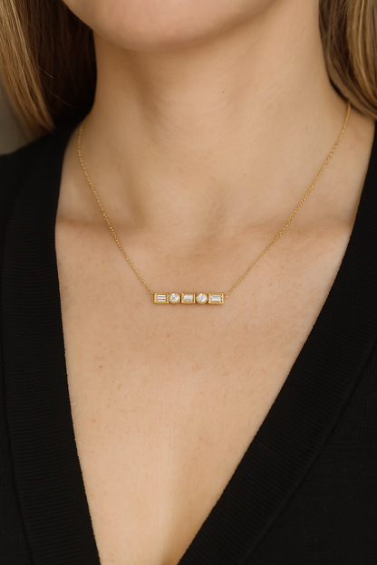 Diamond Bar Pendant