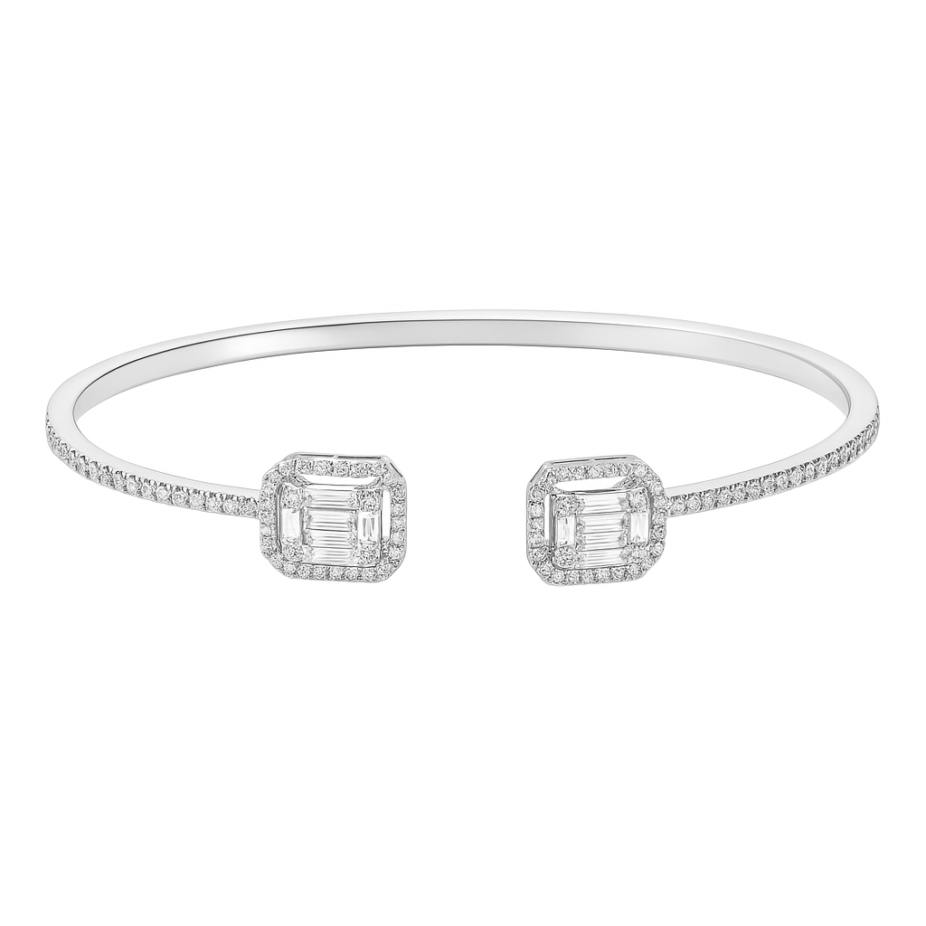 Baguette Diamond Bangle
