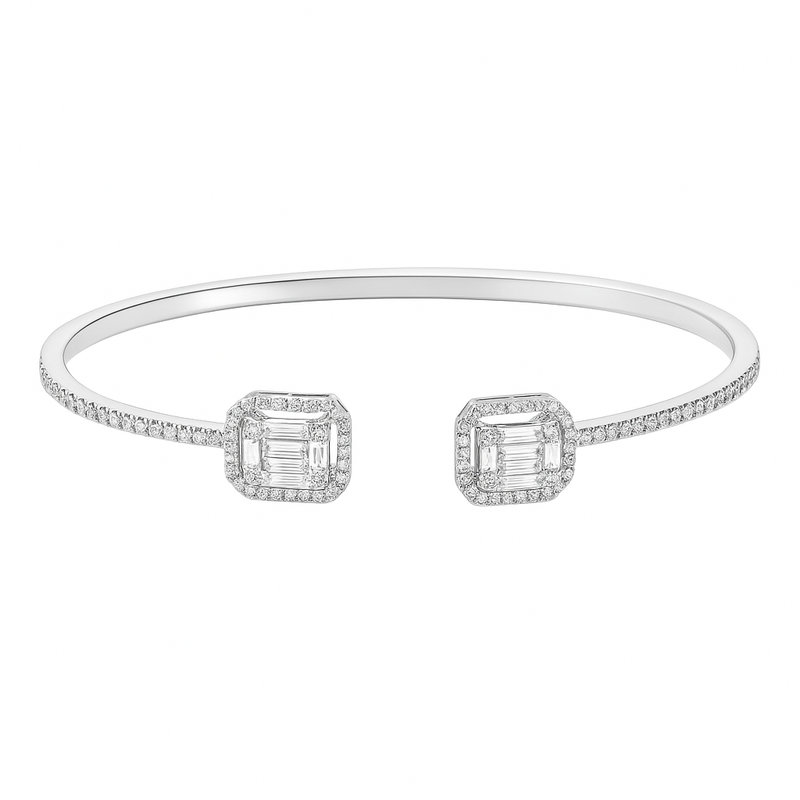 Baguette Diamond Bangle
