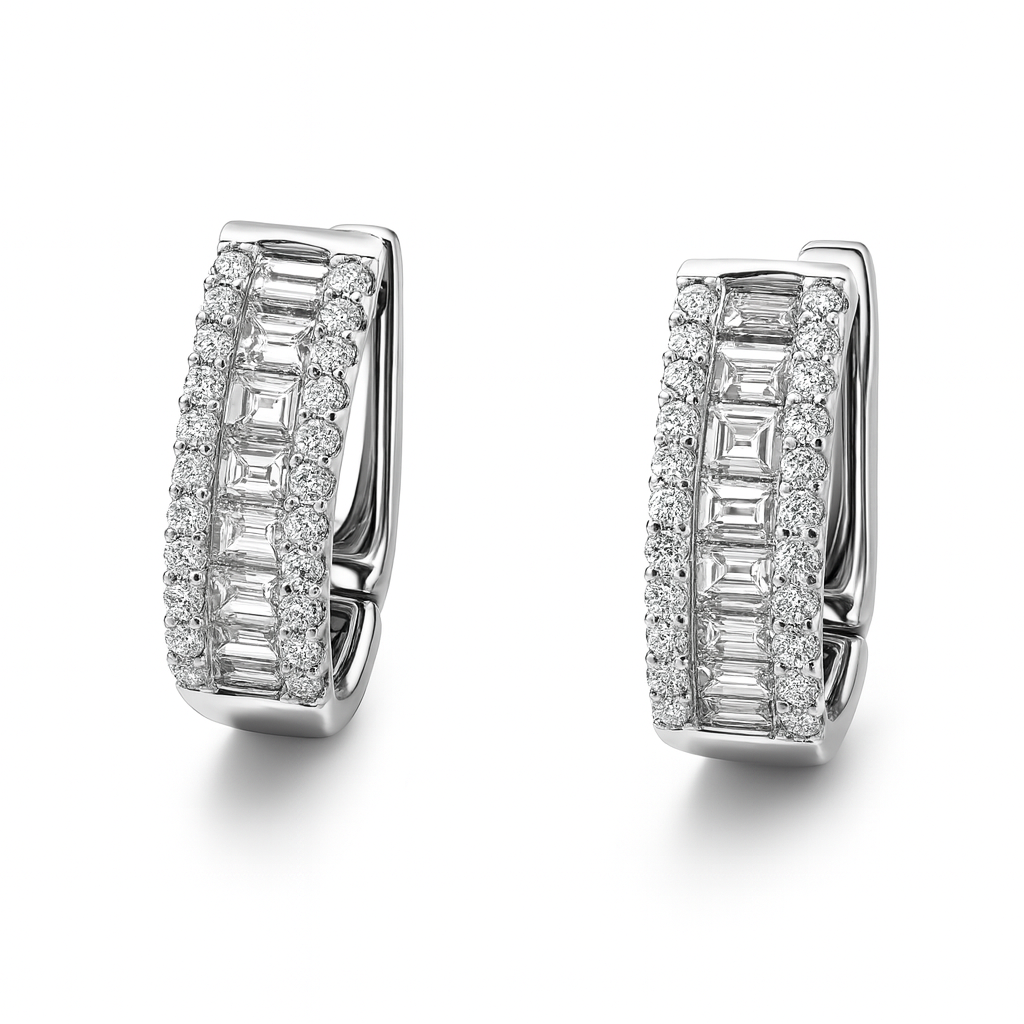 Round/Baguette Hoops