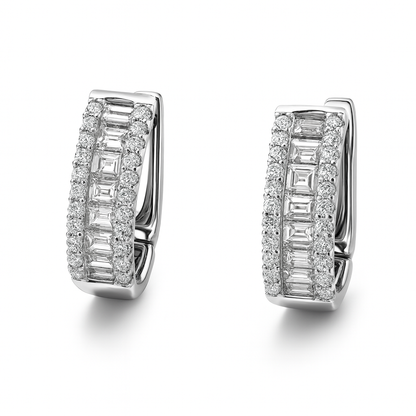 Round/Baguette Hoops