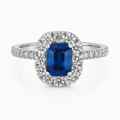Emerald Cut Sapphire Ring
