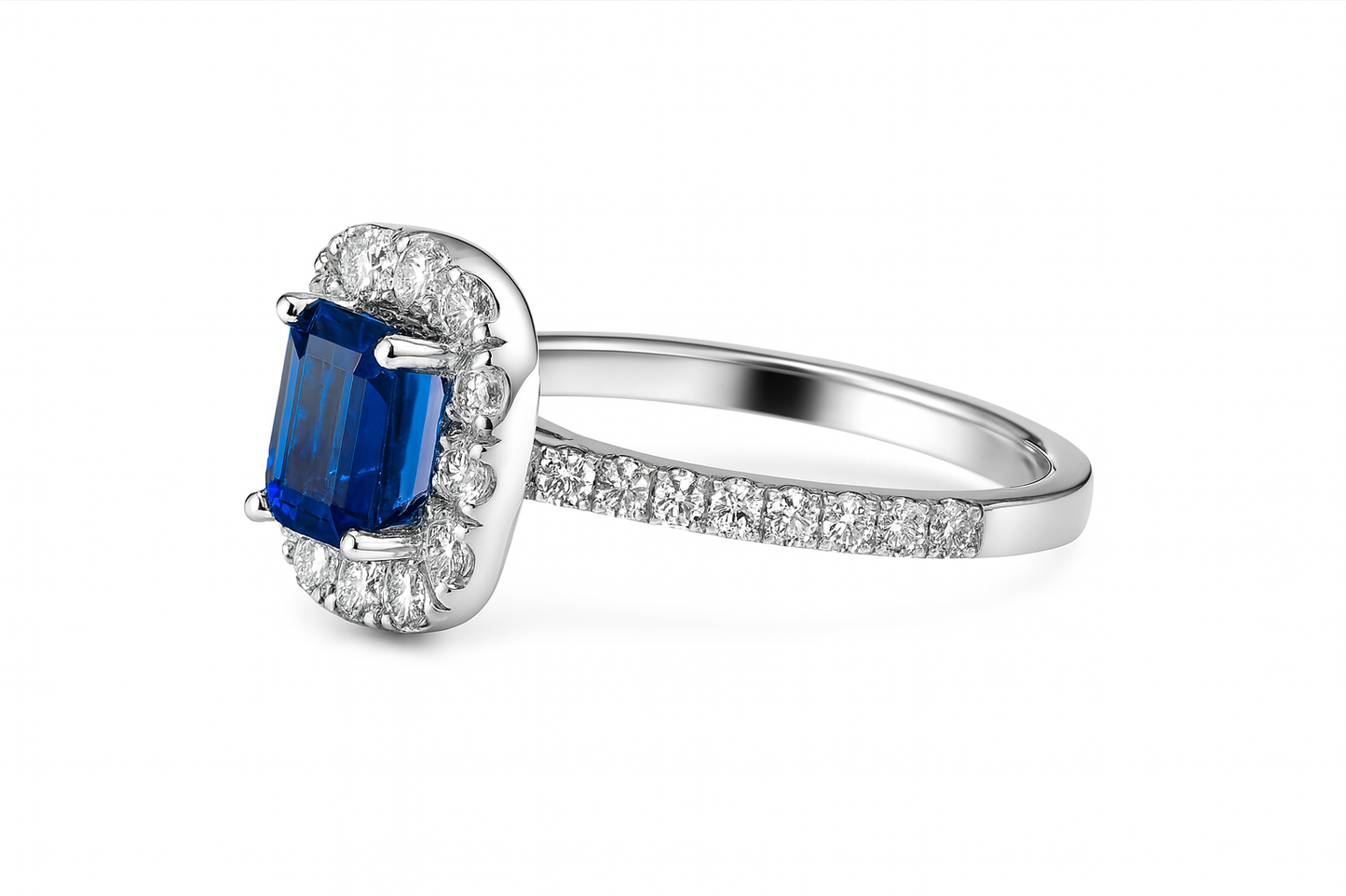 Emerald Cut Sapphire Ring