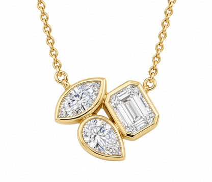 Multi Shape Bezel Pendant