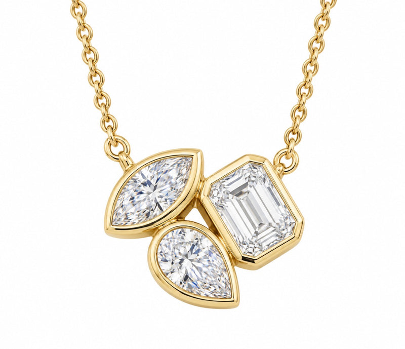 Multi Shape Bezel Pendant