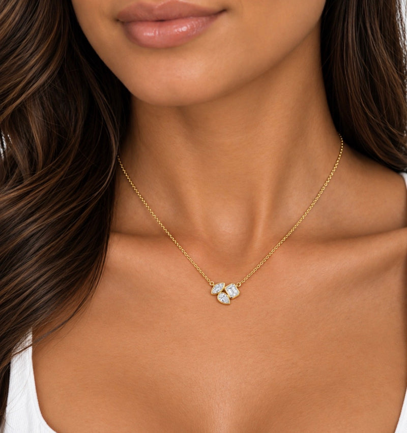 Multi Shape Bezel Pendant