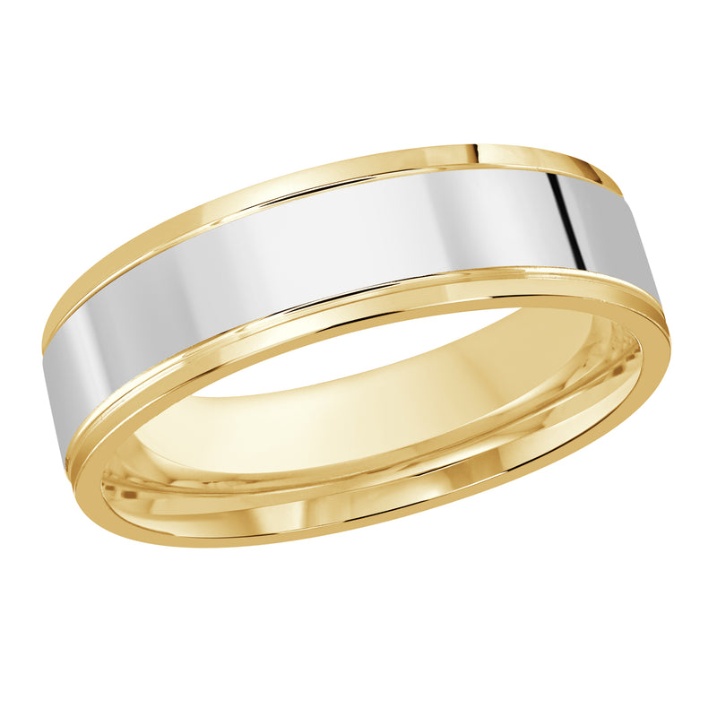 Two Tone Bright Polished Band