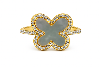 Mother of Pearl Butterfly Ring