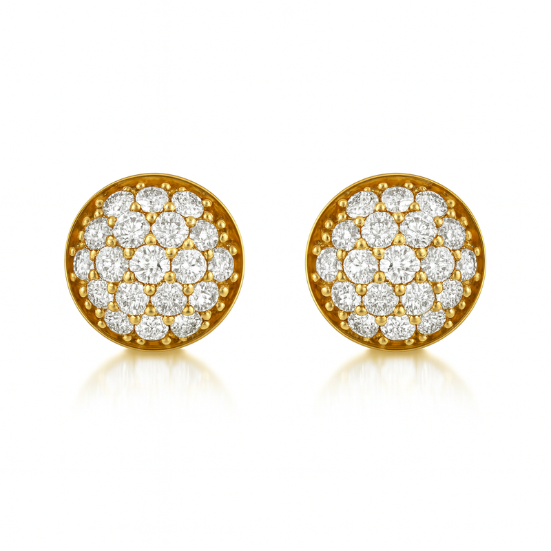 Pave Diamond Earrings