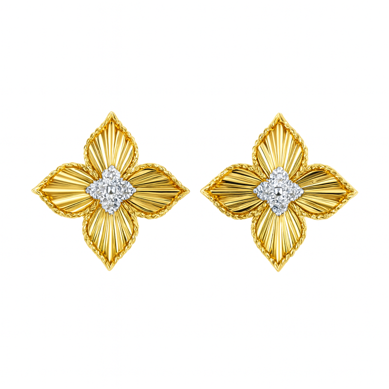 Flower Diamond Earrings