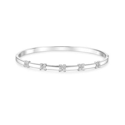 Diamond Clover Bangle