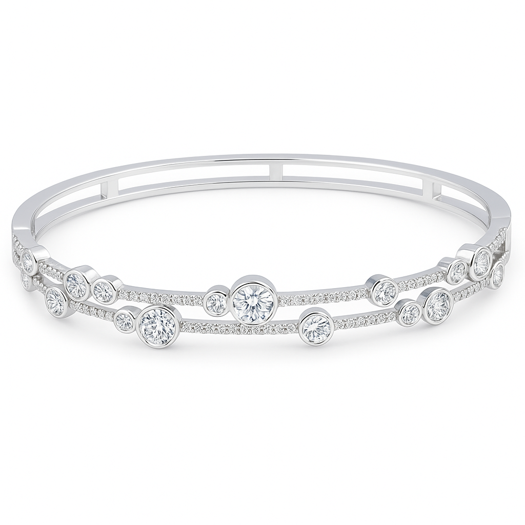 Diamond Bezel Bangle