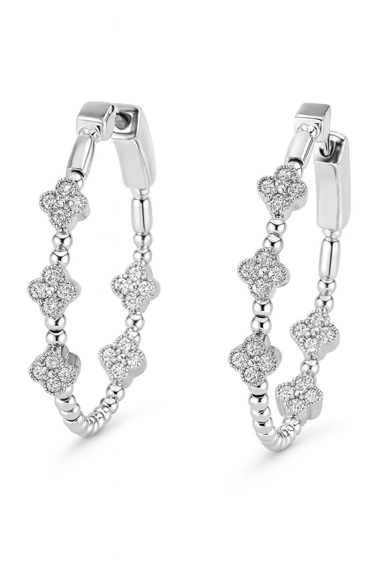 In-Out Diamond  Clover Hoops
