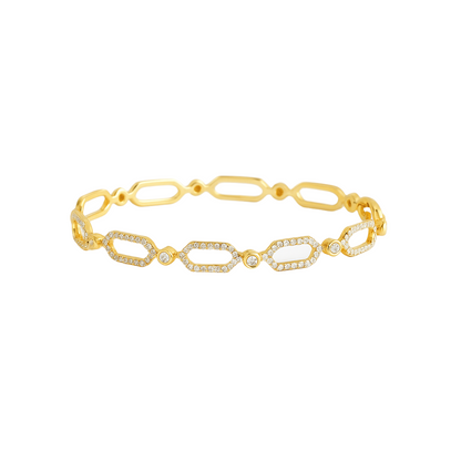 Diamond Cable Bangle
