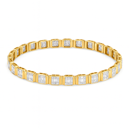 Baguette and Round Diamond Bracelet