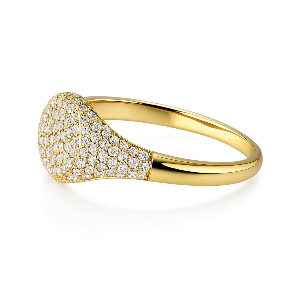 Pave Signet Ring