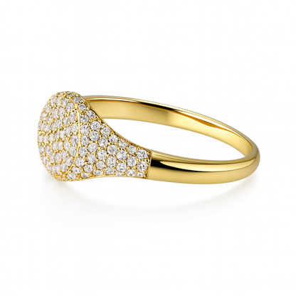 Pave Signet Ring