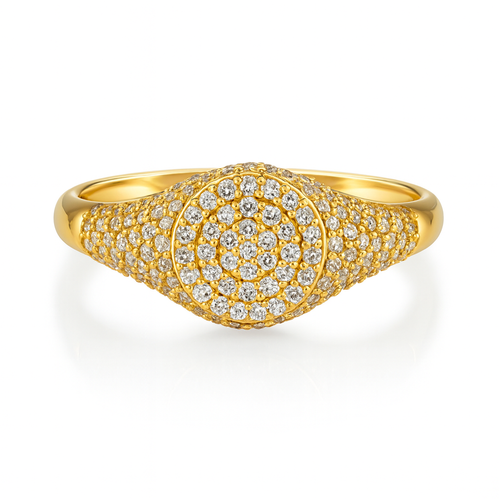 Pave Signet Ring