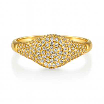 Pave Signet Ring