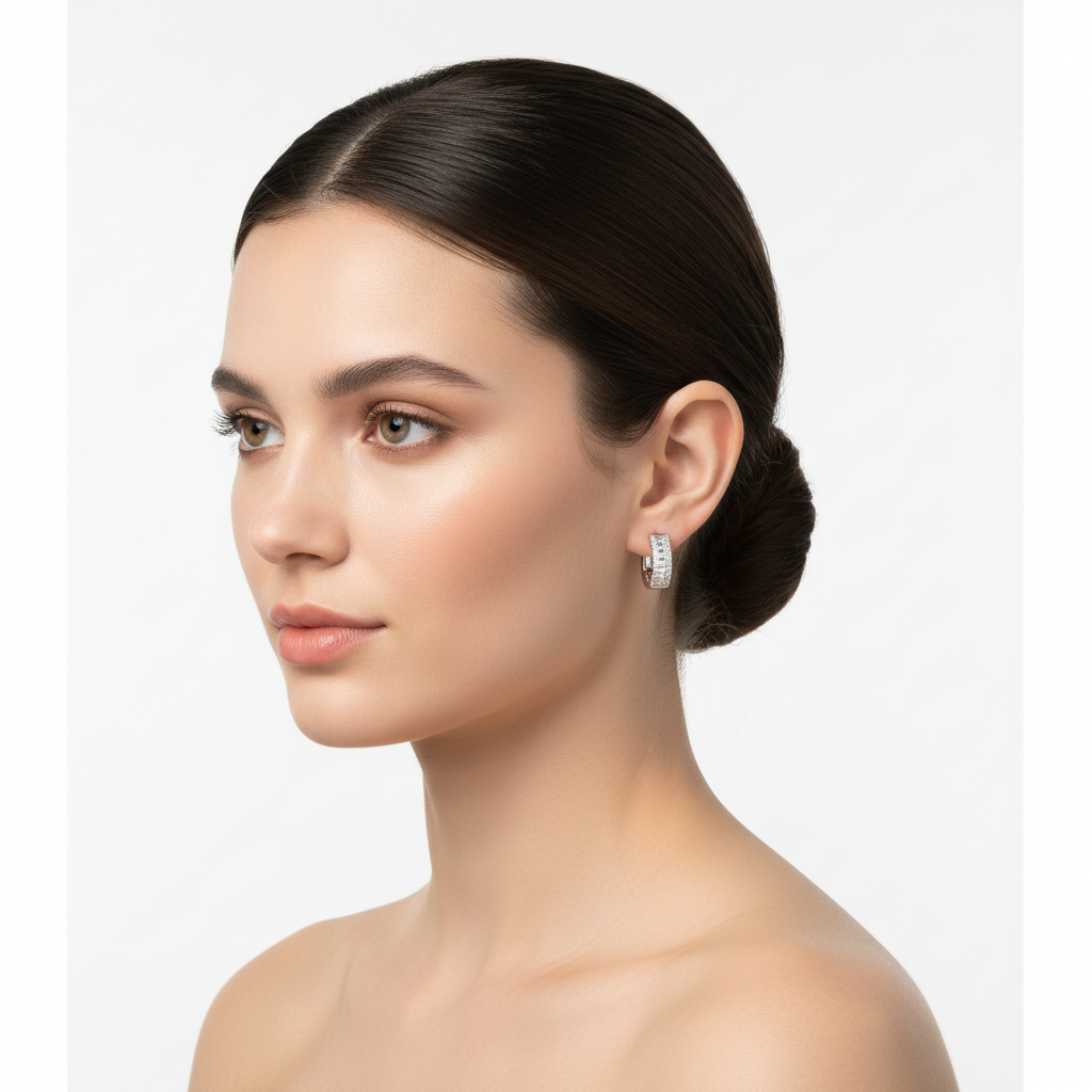 Round/Baguette Hoops