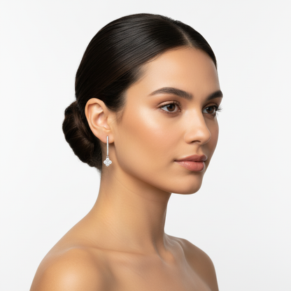 Diamond Clover Dangles