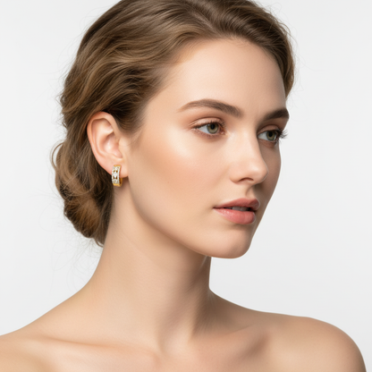 Fancy Shape Diamond Hoops