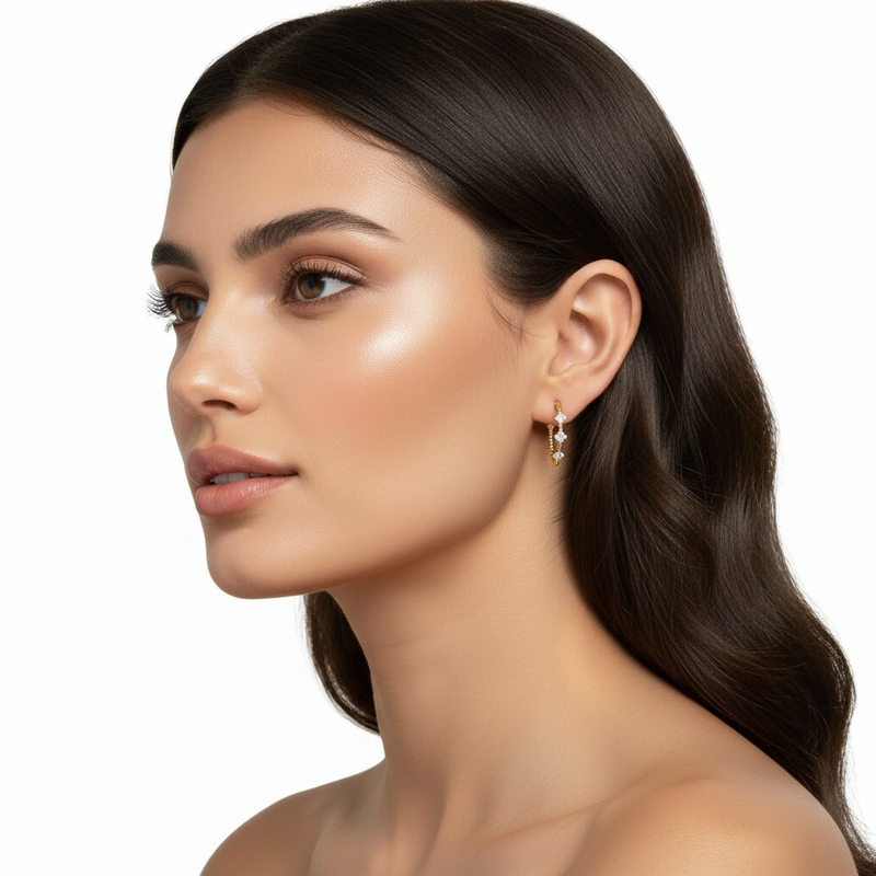 Two Tone Clover Hoops