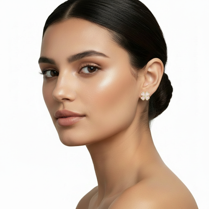 Mother of Pearl Heart Earrings