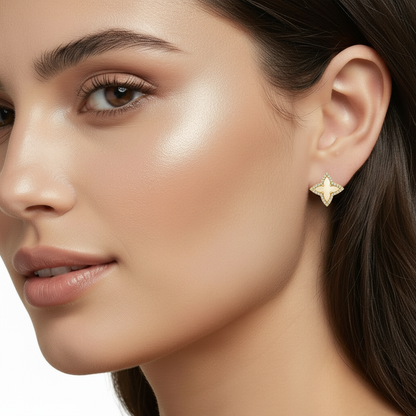 Mother of Pearl Star Earrings