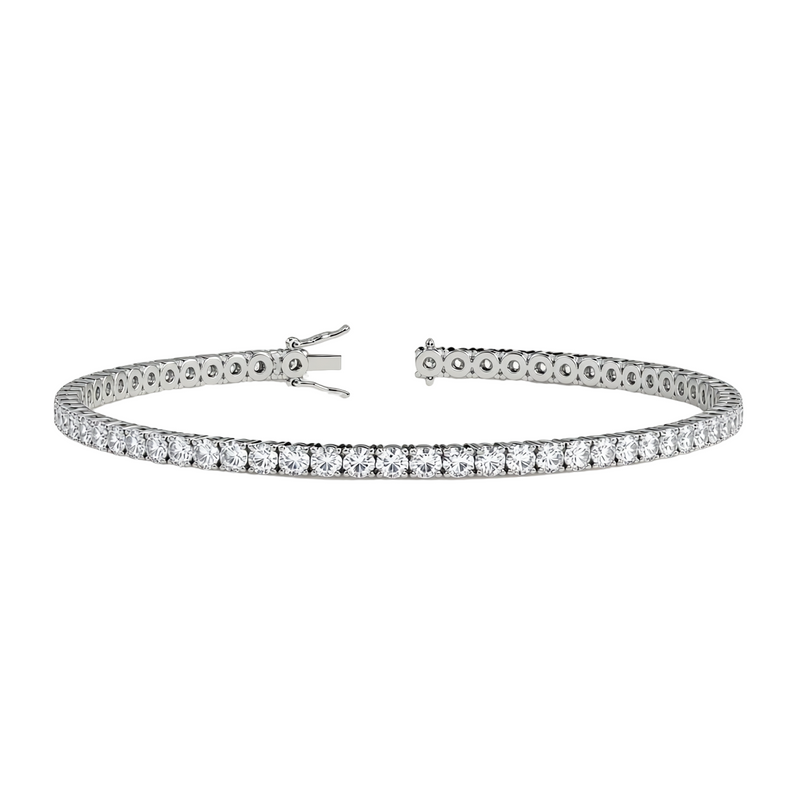 3.78ctw Lab Diamond Inline Bracelet