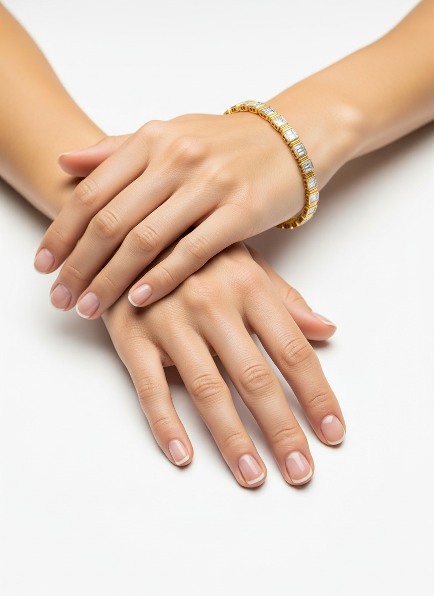 Baguette and Round Diamond Bracelet