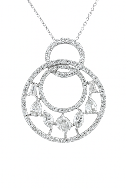Fancy Shape Diamond Pendant