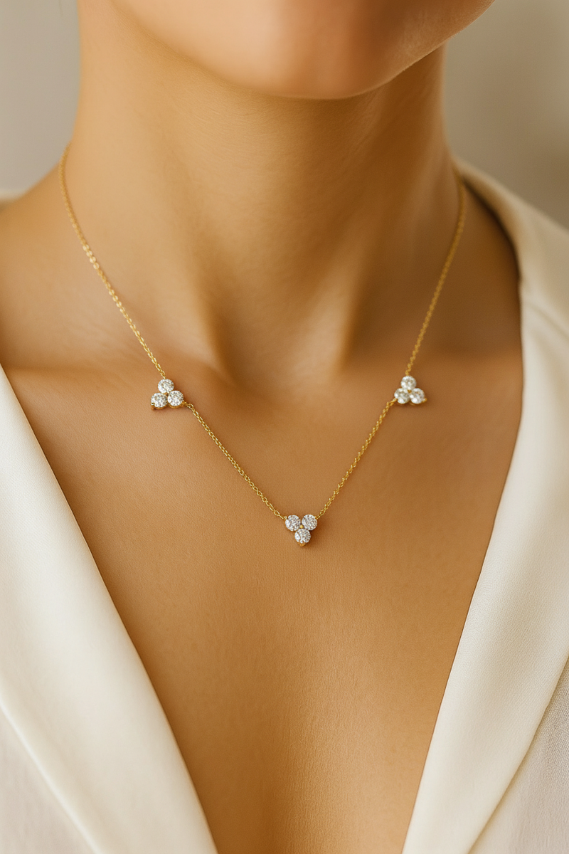 Trio Diamond Necklace