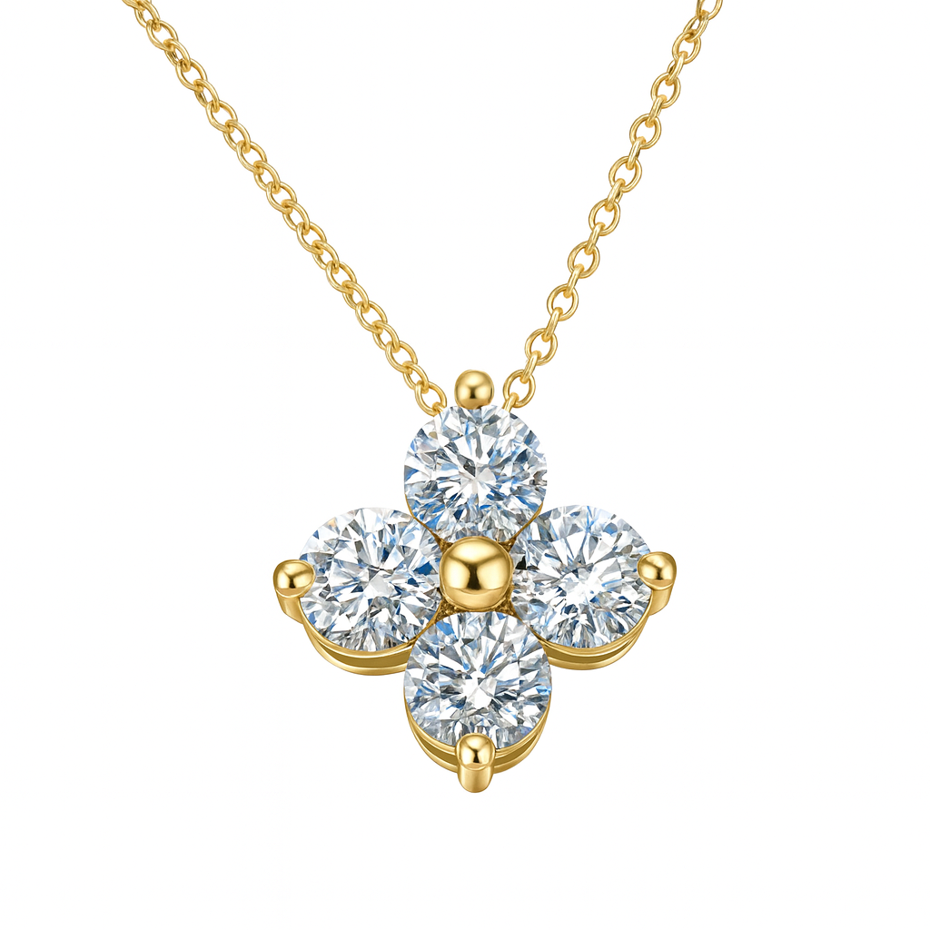 Four Lab Diamond Pendant