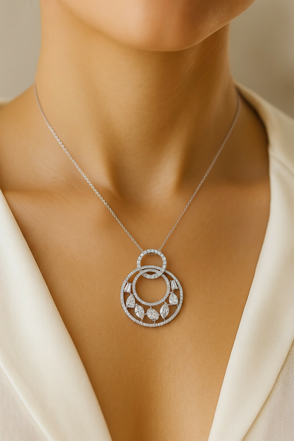 Fancy Shape Diamond Pendant