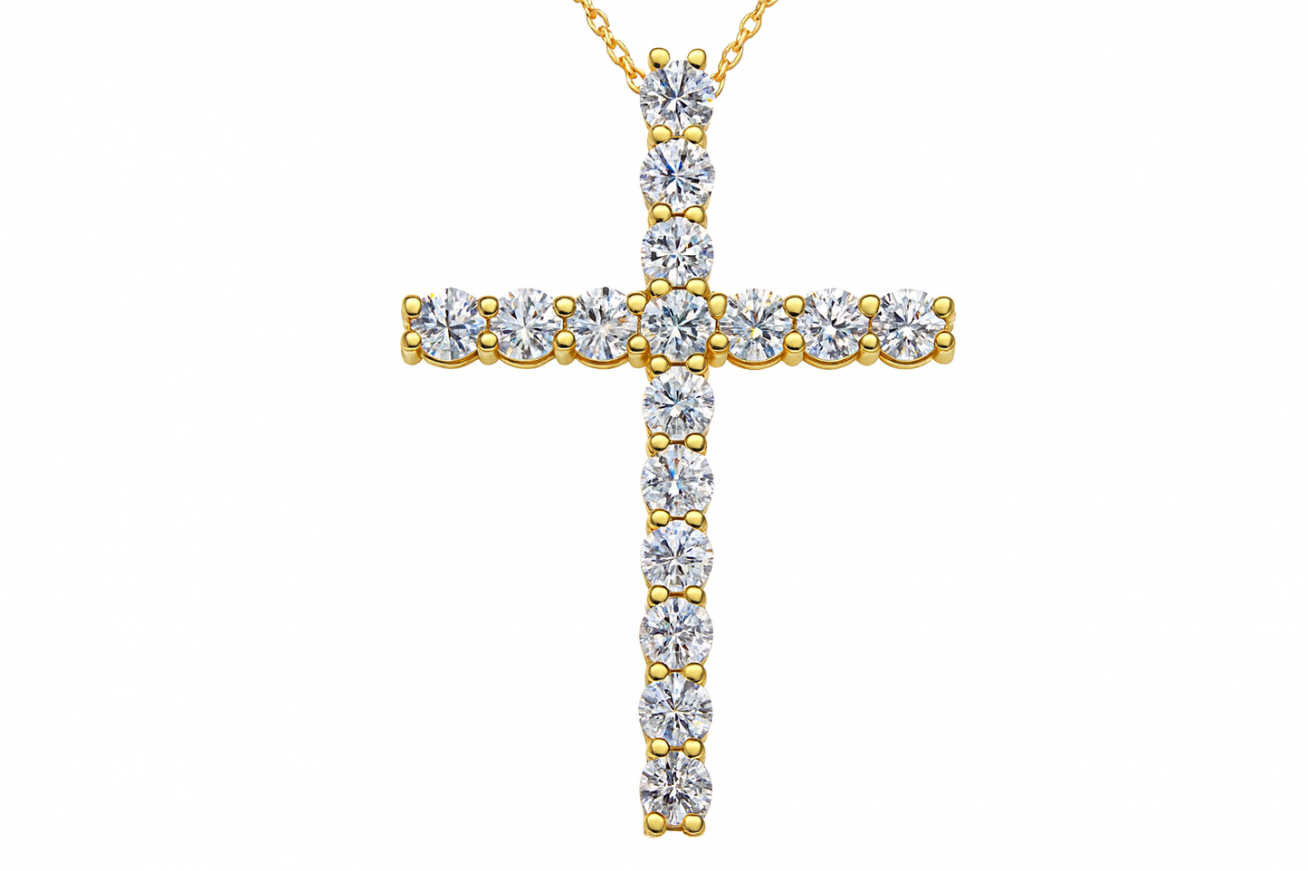 Lab Diamond Cross Pendant
