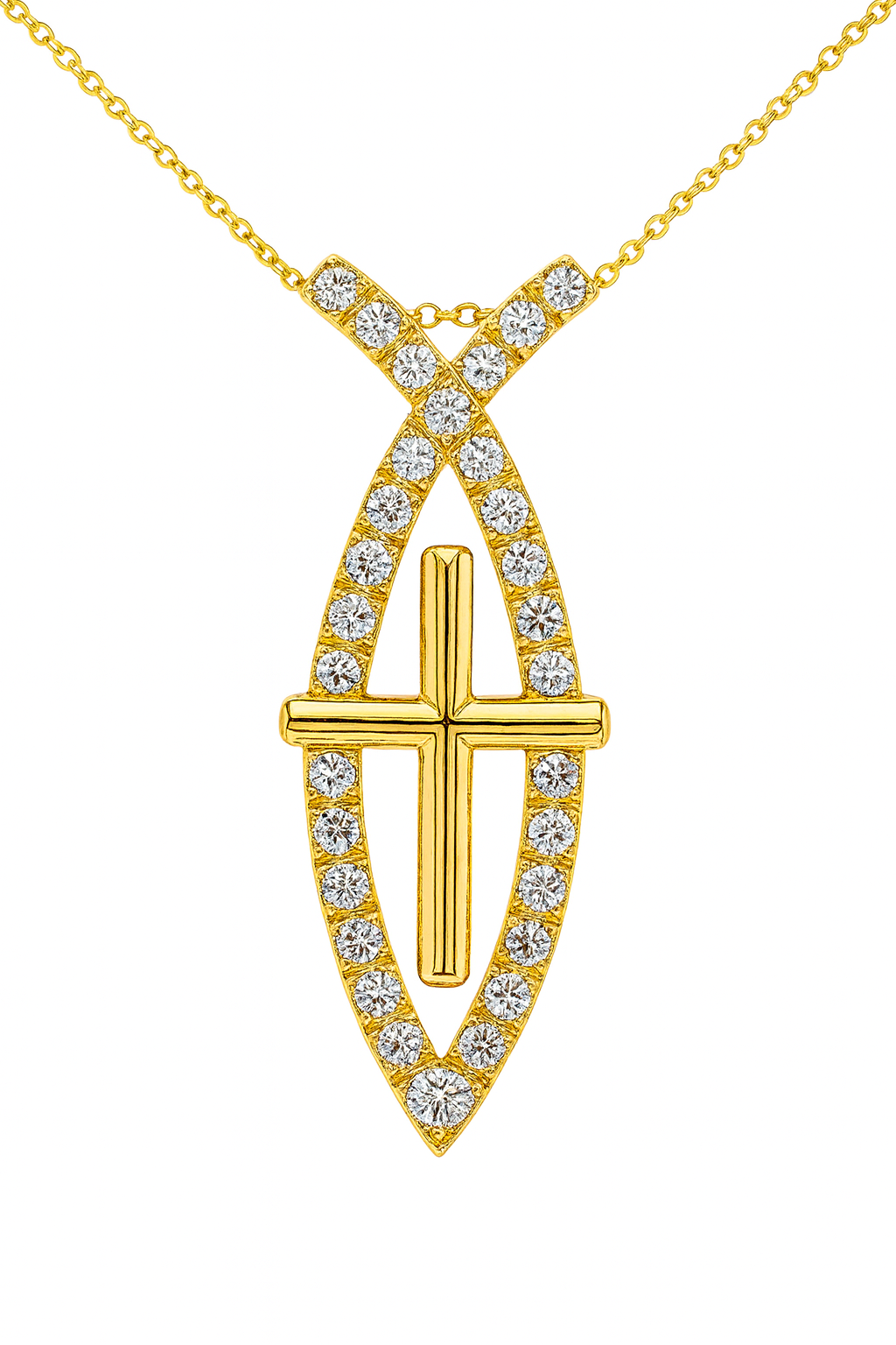 Diamond Ichthys Pendant