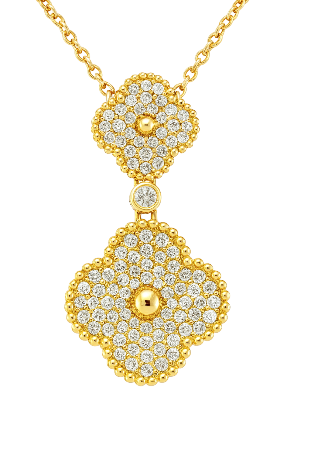 Pave Diamond Clover Pendant