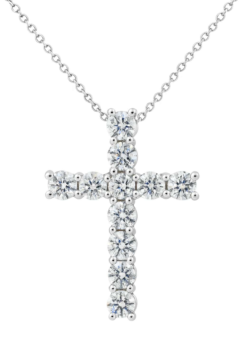 Lab Diamond Cross Pendant