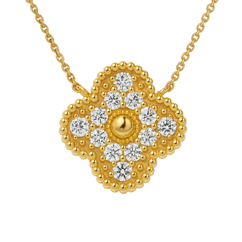 Diamond Clover Pendant