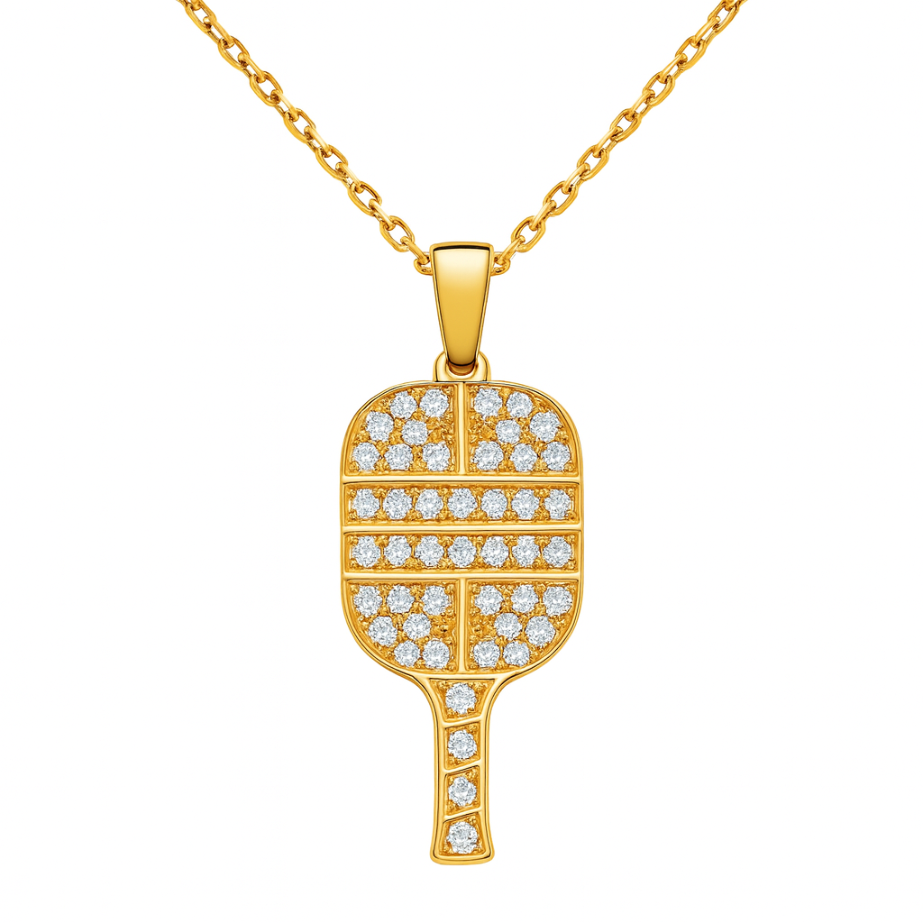 Diamond Pickleball Pendant