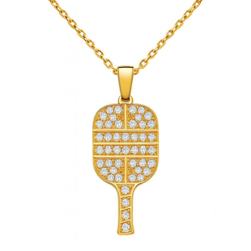Diamond Pickleball Pendant