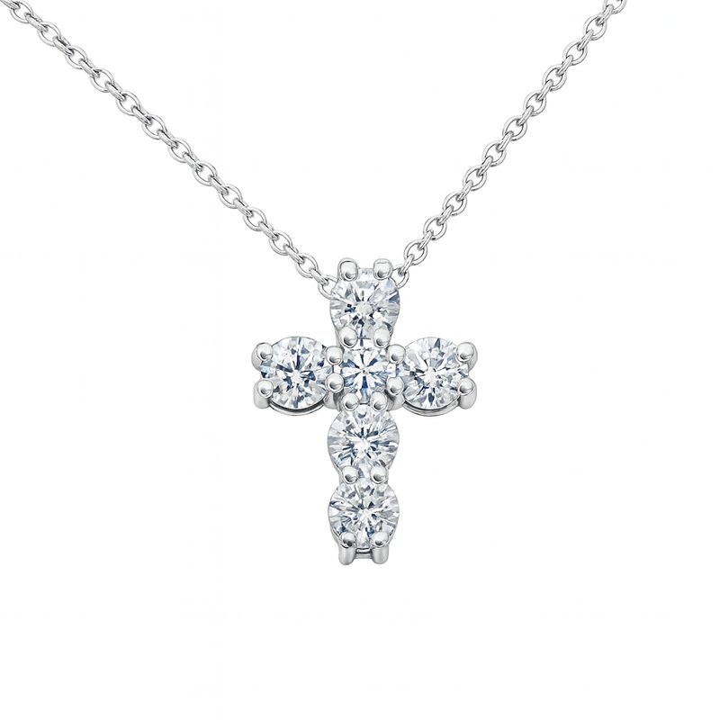Lab Diamond Cross Pendant