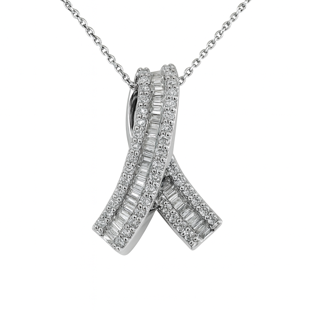 Baguette Ribbon Pendant