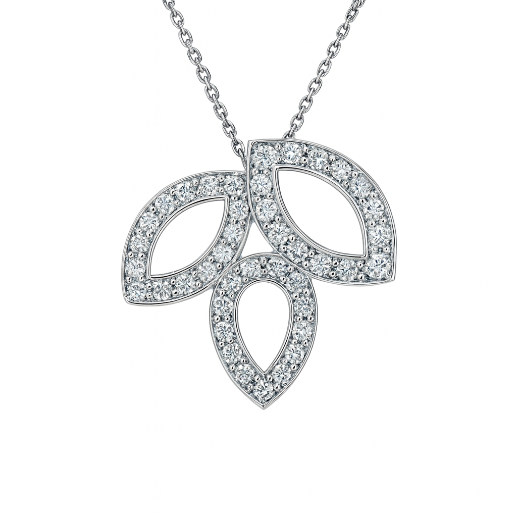 Diamond Lily Pendant