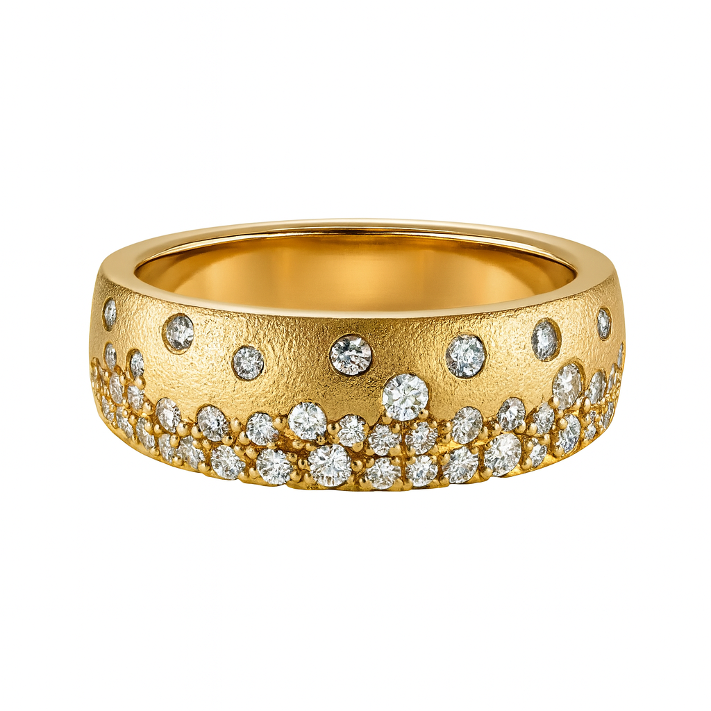 Burnished Diamond Band