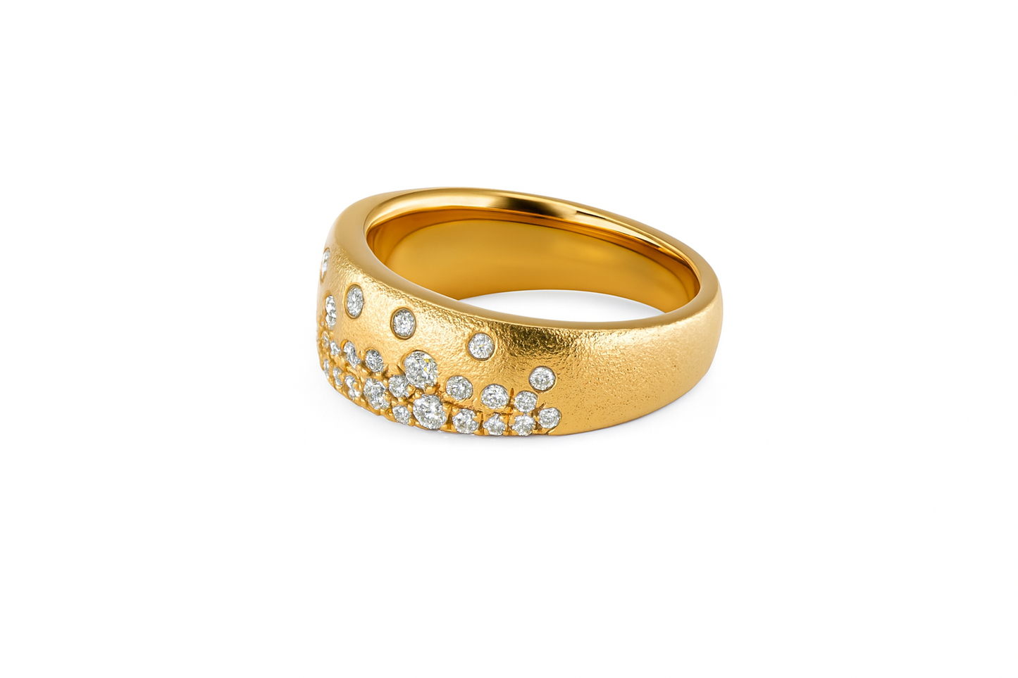 Burnished Diamond Band