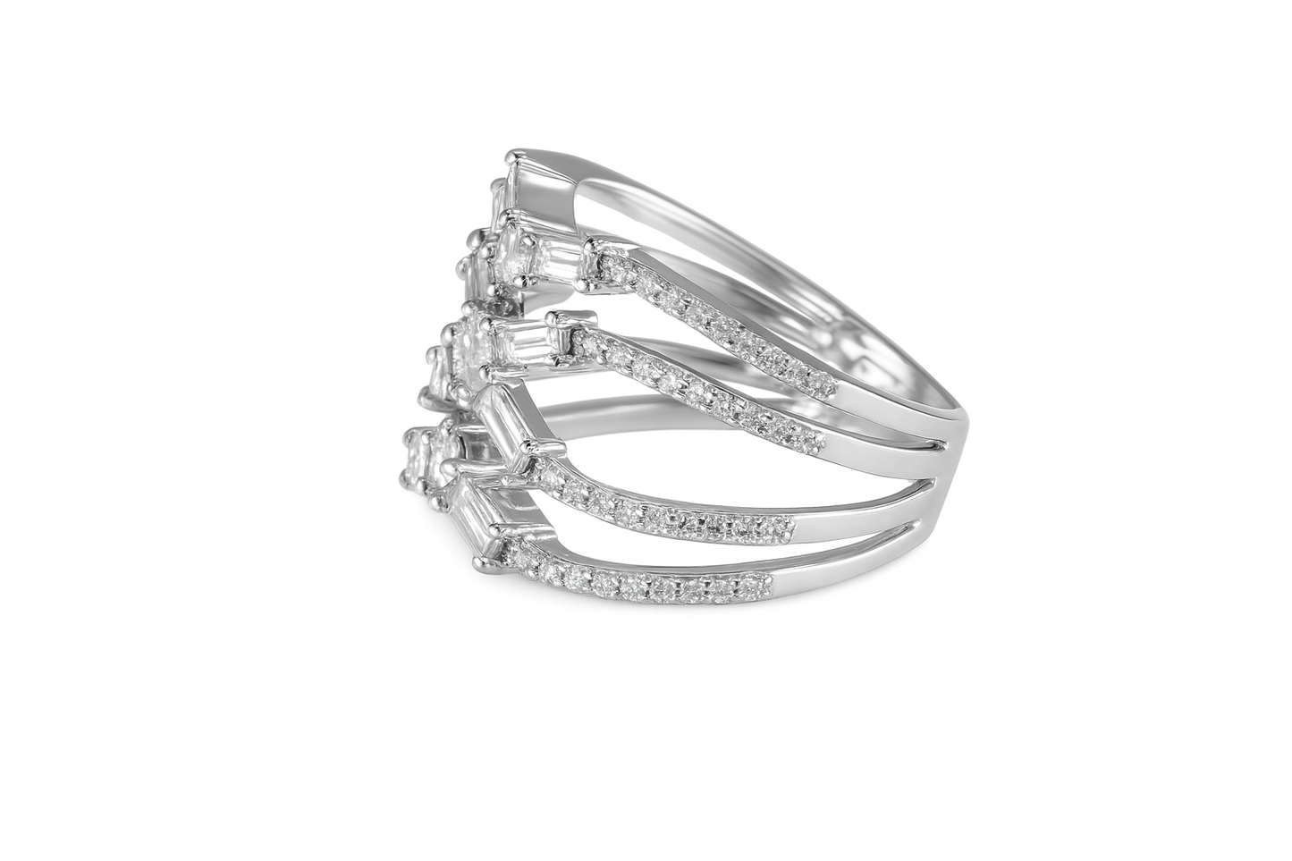 Diamond Baguette Fashion Ring