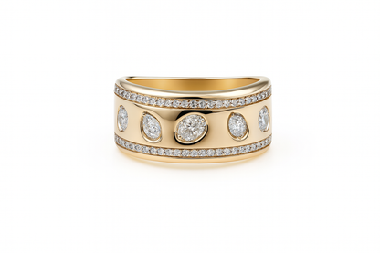 Multi Shape Diamond Band