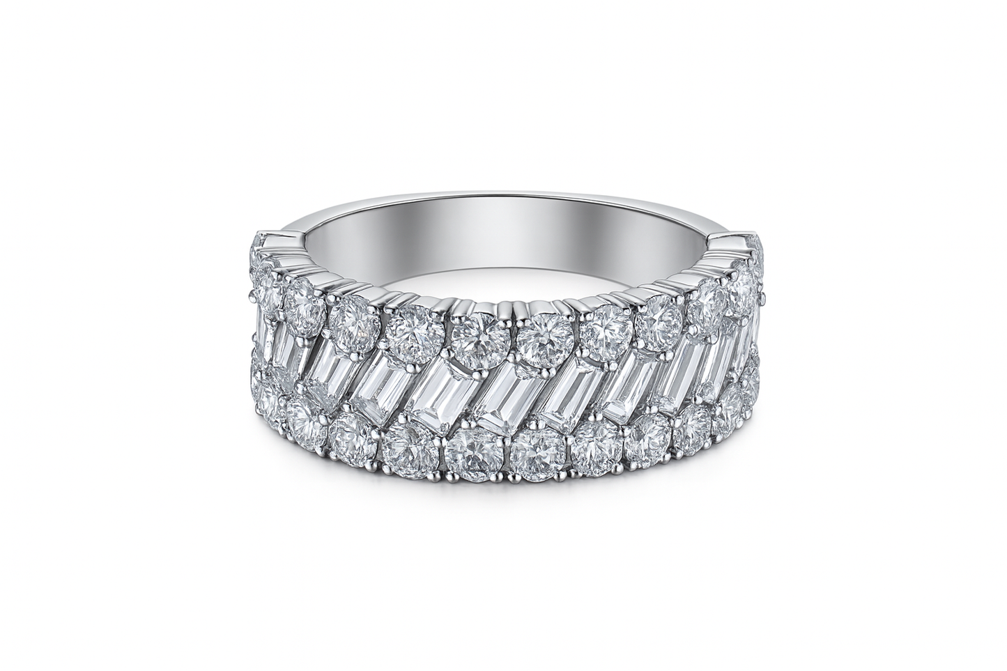 Staggered Baguette Band